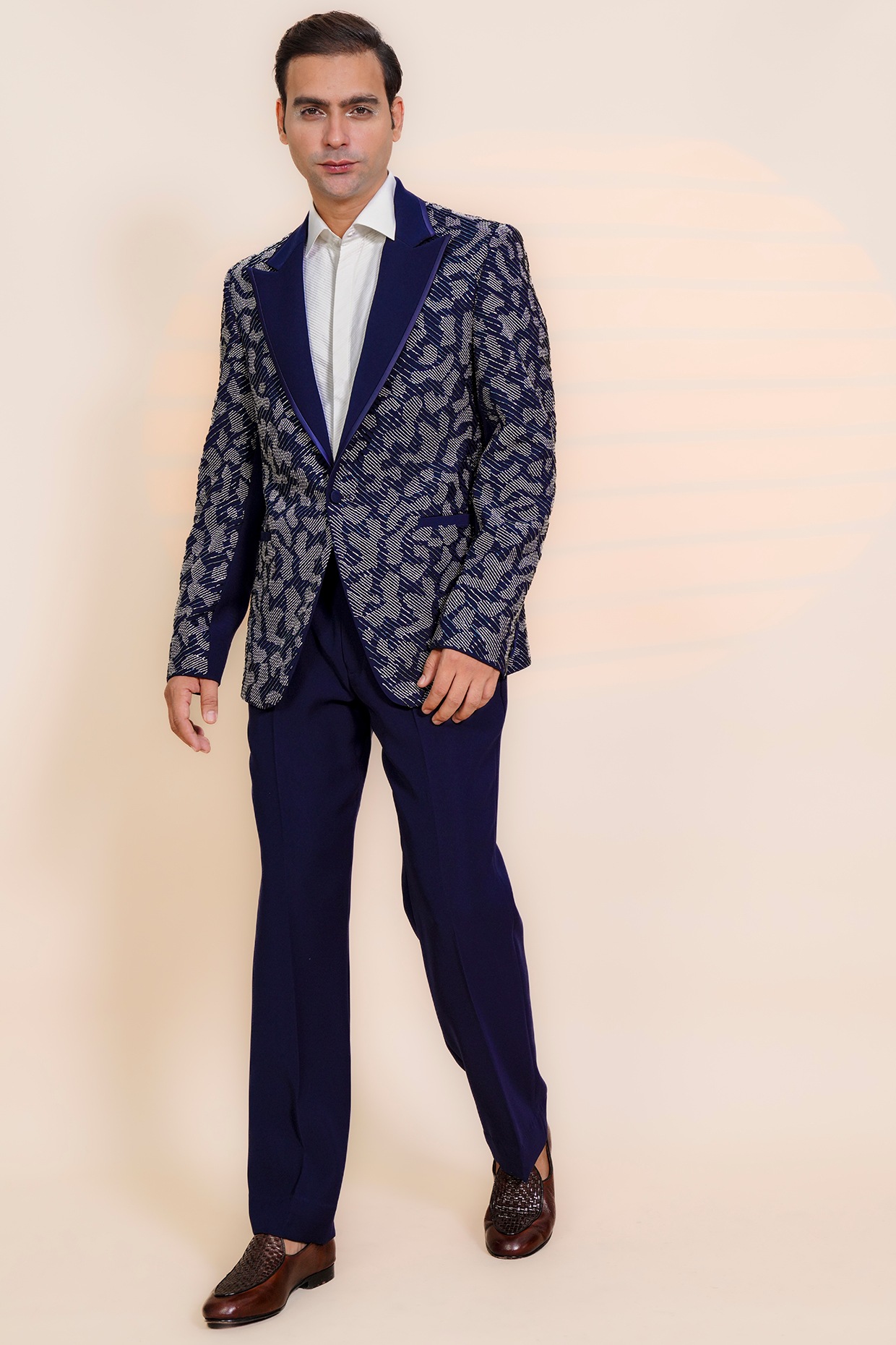 Southwick Suit - Super 100s Wool Serge - Navy with Sky Blue Stripe - Men's  Clothing, Traditional Natural shouldered clothing, preppy apparel